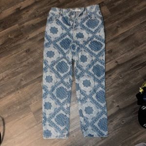 PacSun Printed Straight Leg High Rise Jeans